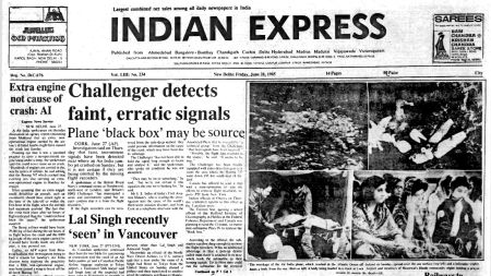 Plane Crash Probe, Air India jumbo jet crash, Air India jet crash, Hunt For Lal Singh, Train Food, Monsoon Havoc, Forty Years Ago, editorial, Indian express, opinion news, current affairs