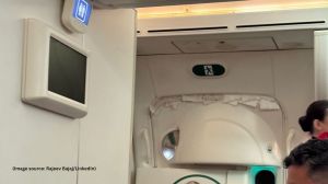 The source of the sound was a decorative panel on the door rather than the door mechanism itself, the airline said. (Image source: Rajeev Bajaj/LinkedIn)
