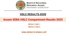 Assam SEBA HSLC Compartment Results 2025 (Representational Image)