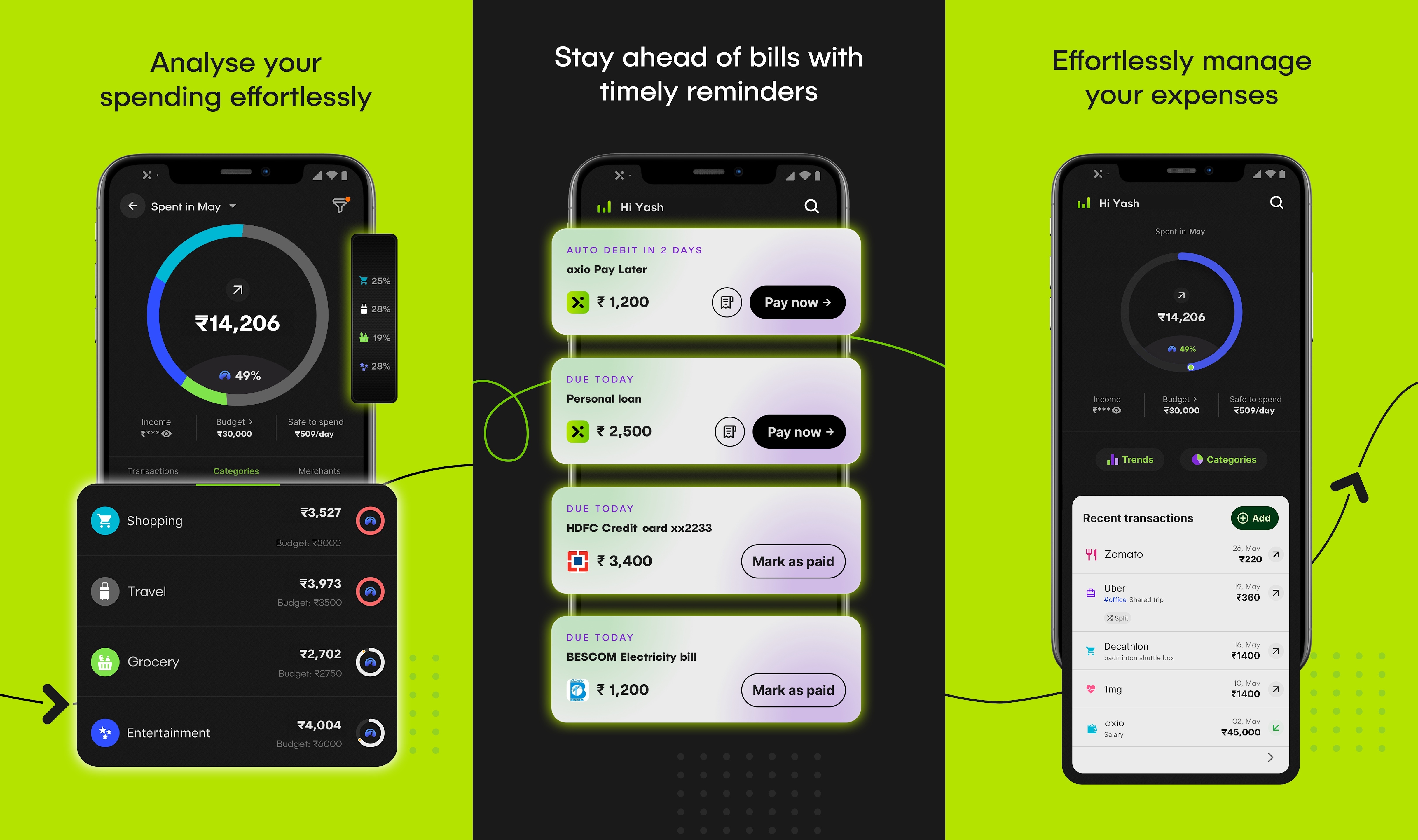 Axio, preivously known as Walnut, is one of the best expense tracking apps in India.