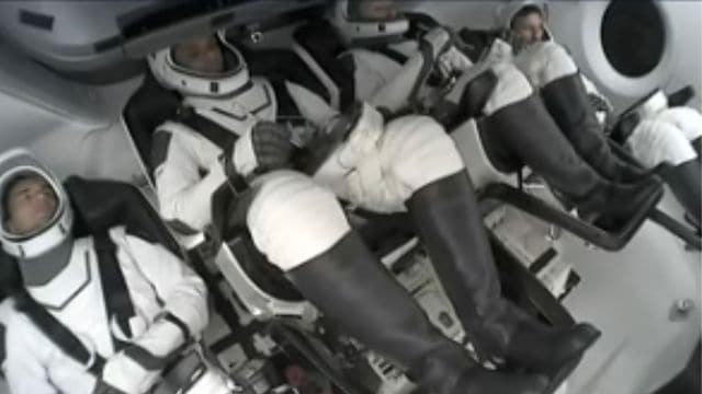 The crew will travel to the ISS on a SpaceX Dragon spacecraft and is scheduled to spend up to 14 days aboard the orbiting laboratory. (Photo/X)