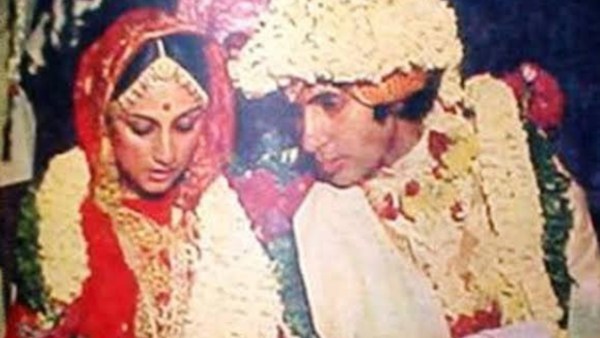 Amitabh Bachchan shared wedding photos with Jaya Bachchan.