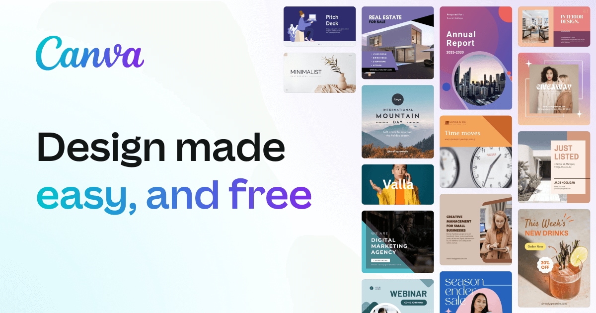 Canva requires an account to use.