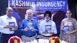 Book release event, book on Kashmir insurgency, Chandigarh