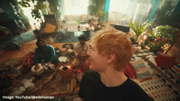 Ed Sheeran jamming with Ganesh Murali Iyer