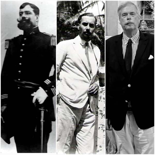 (From left) The erstwhile governor of Diu Joao Feyo Basto Folque, his son Albertu and his grandson Joao Folque.