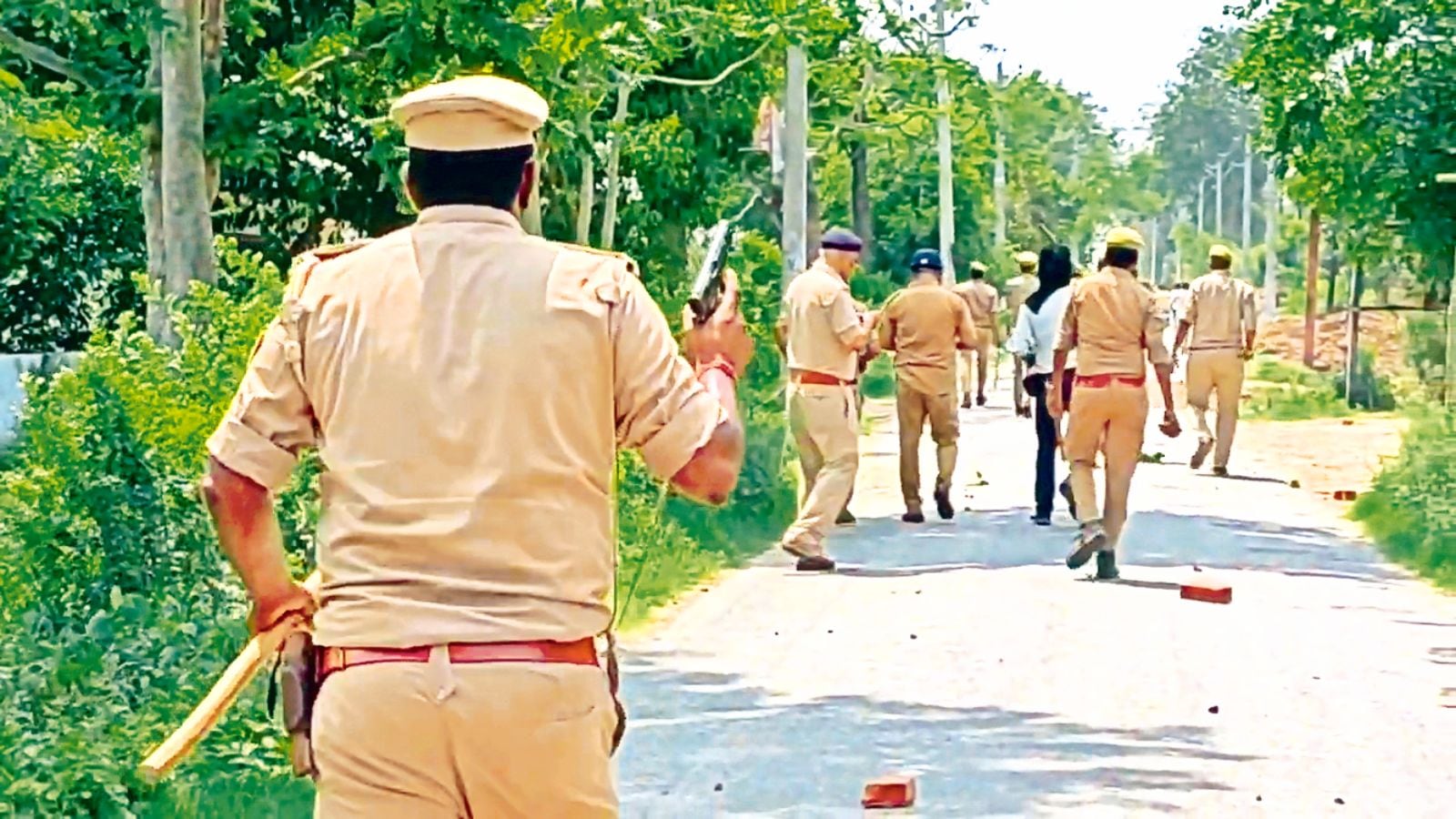 Etawah tonsuring incident: Protesters clash with police after FIR against kathavachaks