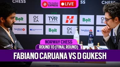 Norway Chess 2025, Round 10 Final Day Live Updates: Gukesh take on Caruana in the last round. (Michal Walusza via Norway Chess)