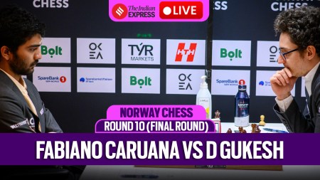 Norway Chess 2025, Round 10 Final Day Live Updates: Gukesh take on Caruana in the last round. (Michal Walusza via Norway Chess)