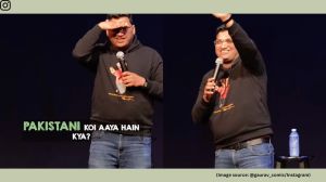Gaurav Gupta roasts Pakistan fan: The witty line, ostensibly referring to the Kashmir issue, sparked laughter from the audience (Image source: @gaurav_comic/Instagram)