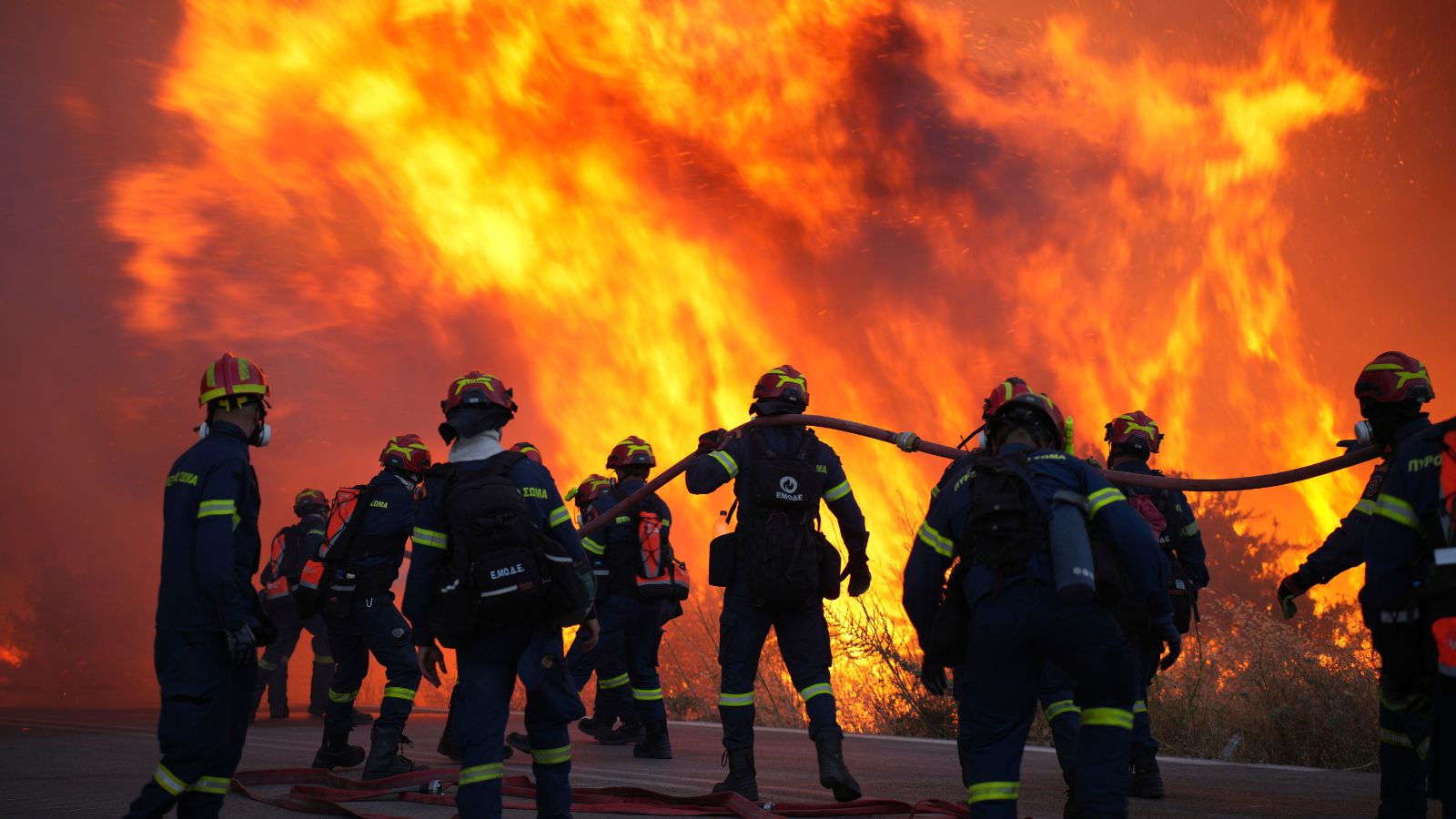 Greece wildfire cigarette arson