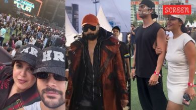 Farah Khan, Veer Pahariya, Gurmeet Debina at Himesh Reshammiya Mumbai concert