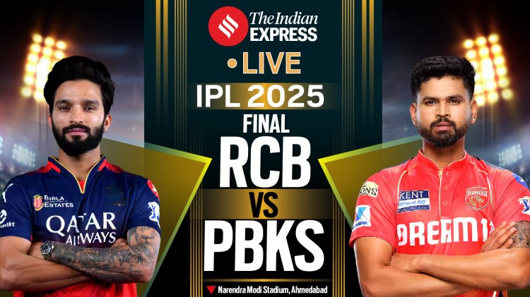 IPL-2025_New_Final-01 IPL 2025 Final, RCB vs PBKS LIVE Cricket Score Online: Mayank Agarwal departs for 24(18), Royal Challengers Bengaluru 80/2 vs Punjab Kings in Ahmedabad