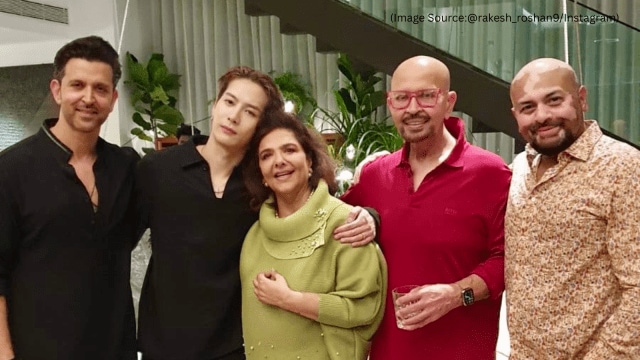 Jackson Wang met the Roshan family during his visit to India. (Image source: @rakesh_roshan9/Instagram)