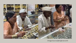 An elderly couple was sold a mangalsutra for Rs. 20. (Image source: @singhvarun/ X)