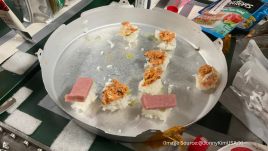 A NASA astronaut makes sushi using spam, fish, rice, gochujang, and wasabi on ISS. (Image source: @JonnyKimUSA/X)