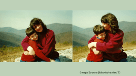 Alexis Ohanian used AI to relive a memory with his late mom. (Image source: @alexisohanian/ X)