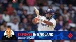 India's Rishabh Pant plays a shot on day four of the first cricket test match between England and India at Headingley in Leeds on Monday. (AP Photo)