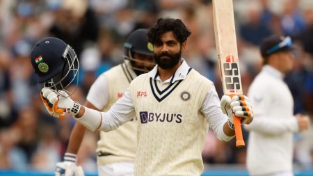 India's Ravindra Jadeja in action during ENG vs IND Test in 2022. (REUTERS)