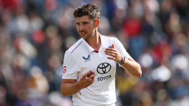England pacer Josh Tongue in action during first Test vs India in Leeds. (AP)