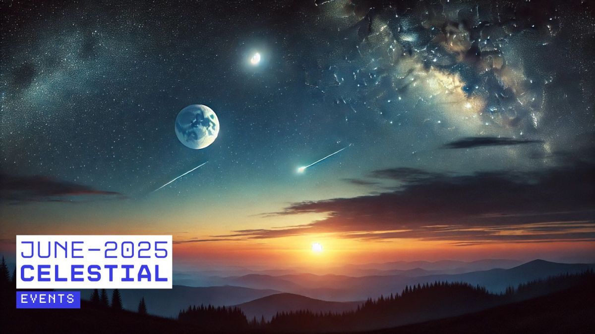 There are a lot of celestial events in the last week of June. (AI-generated Image/DALLE)