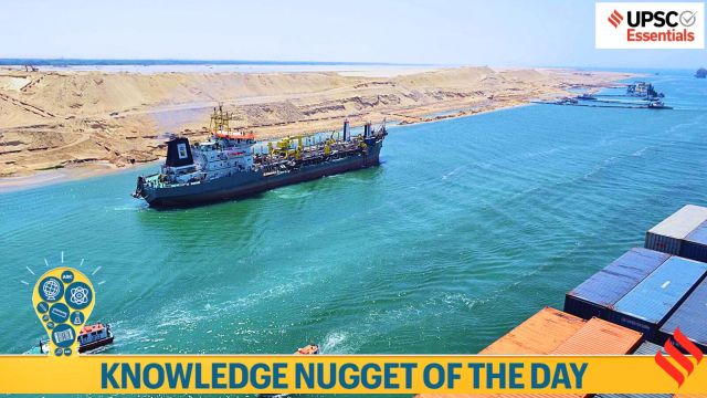 Knowledge Nugget: Red Sea shipping route and Suez canal: What you must know for UPSC Exam