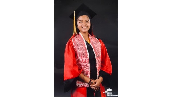 Kuranga on her graduation day at Rennes School of Business, France
