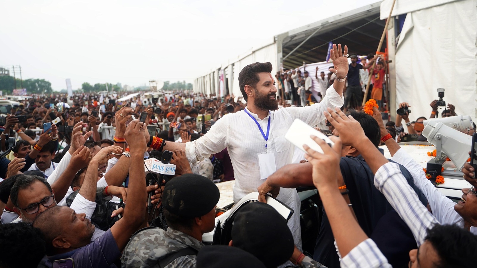 Coming polls will shape Bihar future, says Chirag at rally
