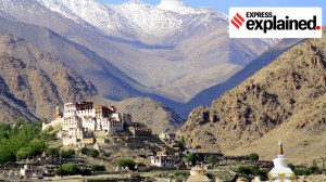 The Likir monastery in Ladakh.