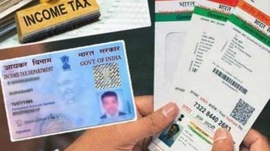 Linking Aadhaar card with PAN card