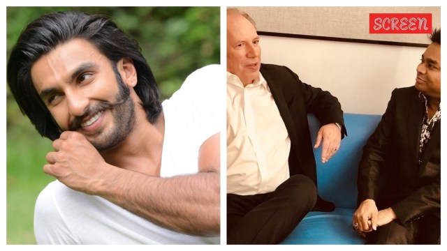 حضر رانفير سينغ و AR رحمن حفل هانز زيمر في أبو ظبي.