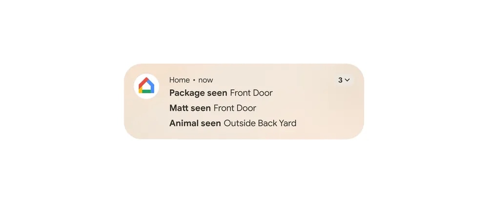 Android now automatically groups notifications from an app.