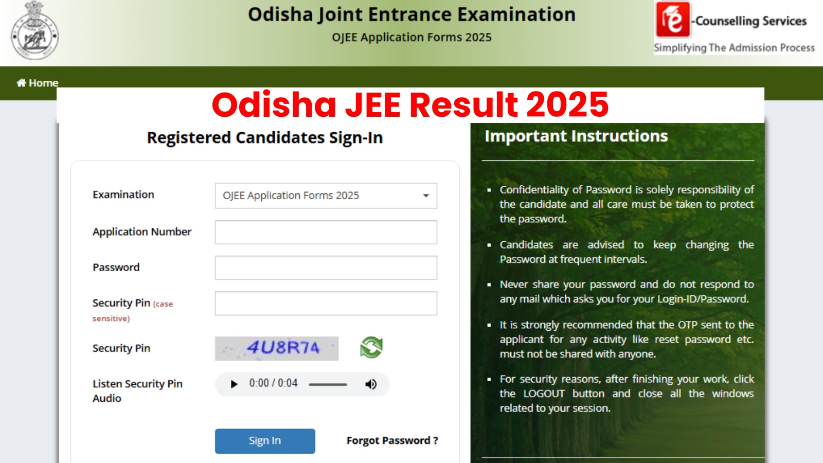 OJEE Result 2025 (Out): Which are the official websites to download scorecards?