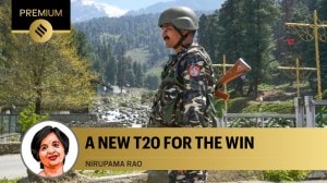 A security personnel stands guard a day after a terrorist attack in Pahalgam. (PTI Photo/File)