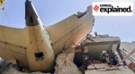 Remains of the Air India plane that crashed moments after taking off from the Ahmedabad airport on Thursday.(@CISFHQrs via PTI)