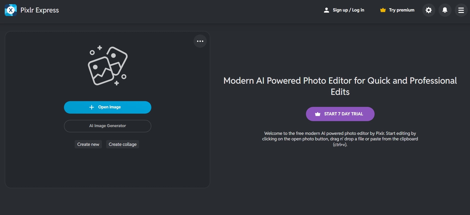 Pixlr is available as an app and website.