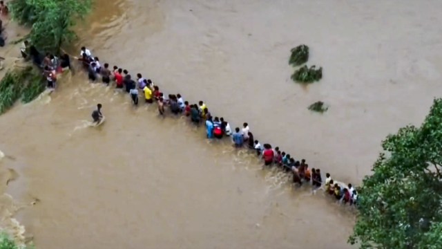 Jharkhand: 162 students spend night on flooded school’s roof, rescued