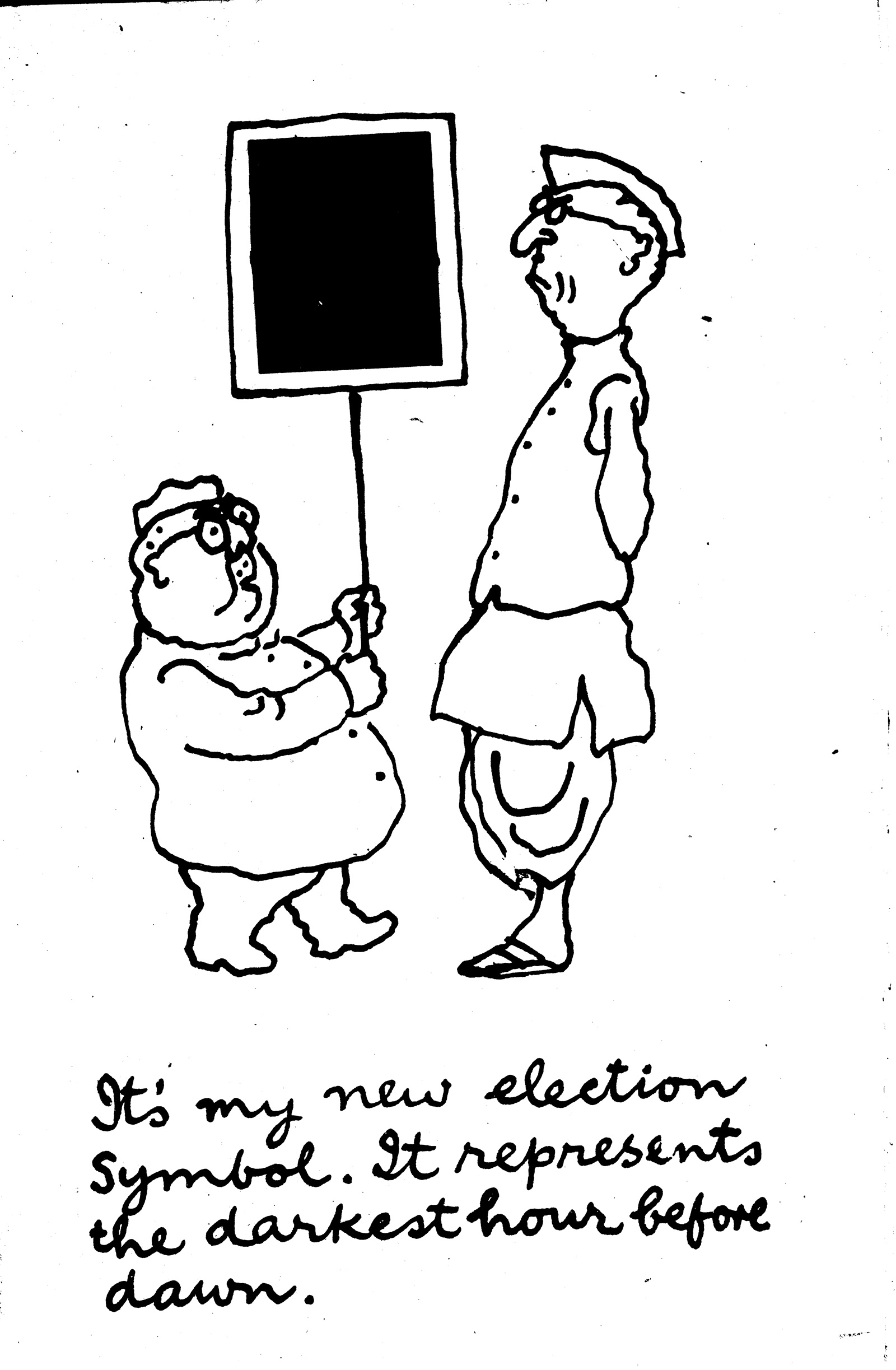 Abu's iconic cartoon in The Indian Express