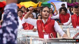 MIST LGBTQ Trust, Manthan Foundation, Jeevika, Pune Queer Sports Club, Qutcast Shikhandi - the transgender dhol tasha Pathak, NHRD and Muktaaa Charitable Foundation joined hands to organise the pride.