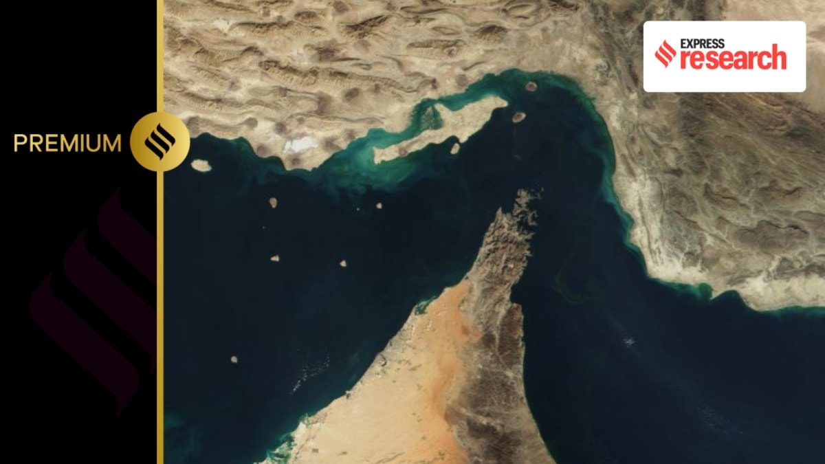 Satellite image of the Strait of Hormuz (Source: Wikipedia)
