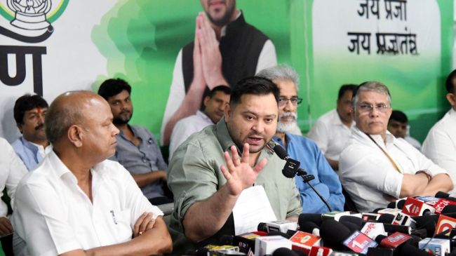 LoP in the Bihar Assembly and RJD leader Tejashwi Yadav