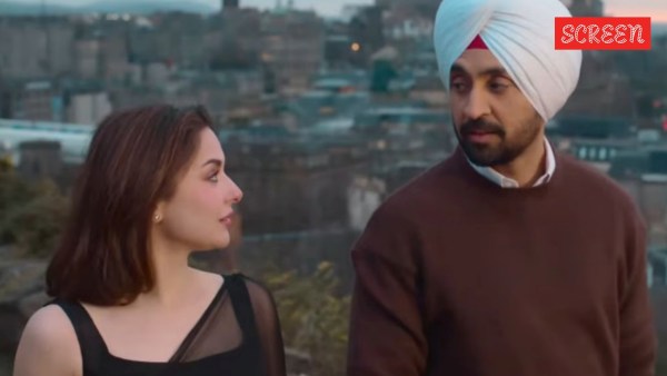 Hania Aamir and Diljit Dosanjh in Sardaar Ji 3.