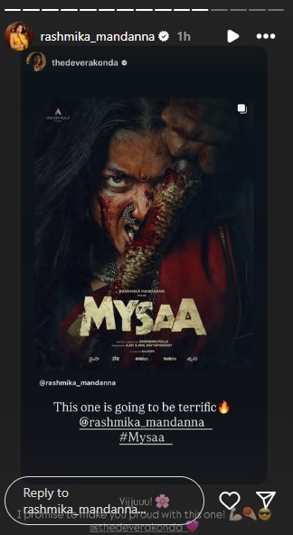 Rashmika Mandanna's Instagram Story