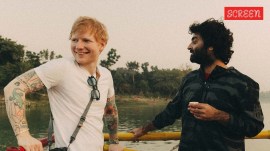 Ed Sheeran wanders the streets of West Bengal with Arijit Singh. (Photo: Instagram/Ed Sheeran)