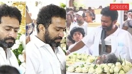 Shine Tom Chacko couldn’t hold back his emotions as he gave a final kiss to his father, who had stood by him through every crisis.