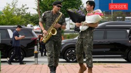 RM and V began their service in December 2023, while three other BTS members — Jin, J-Hope and Suga — were already months into their conscription.