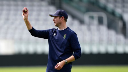 England pacer Stuart Broad in action. (AP)