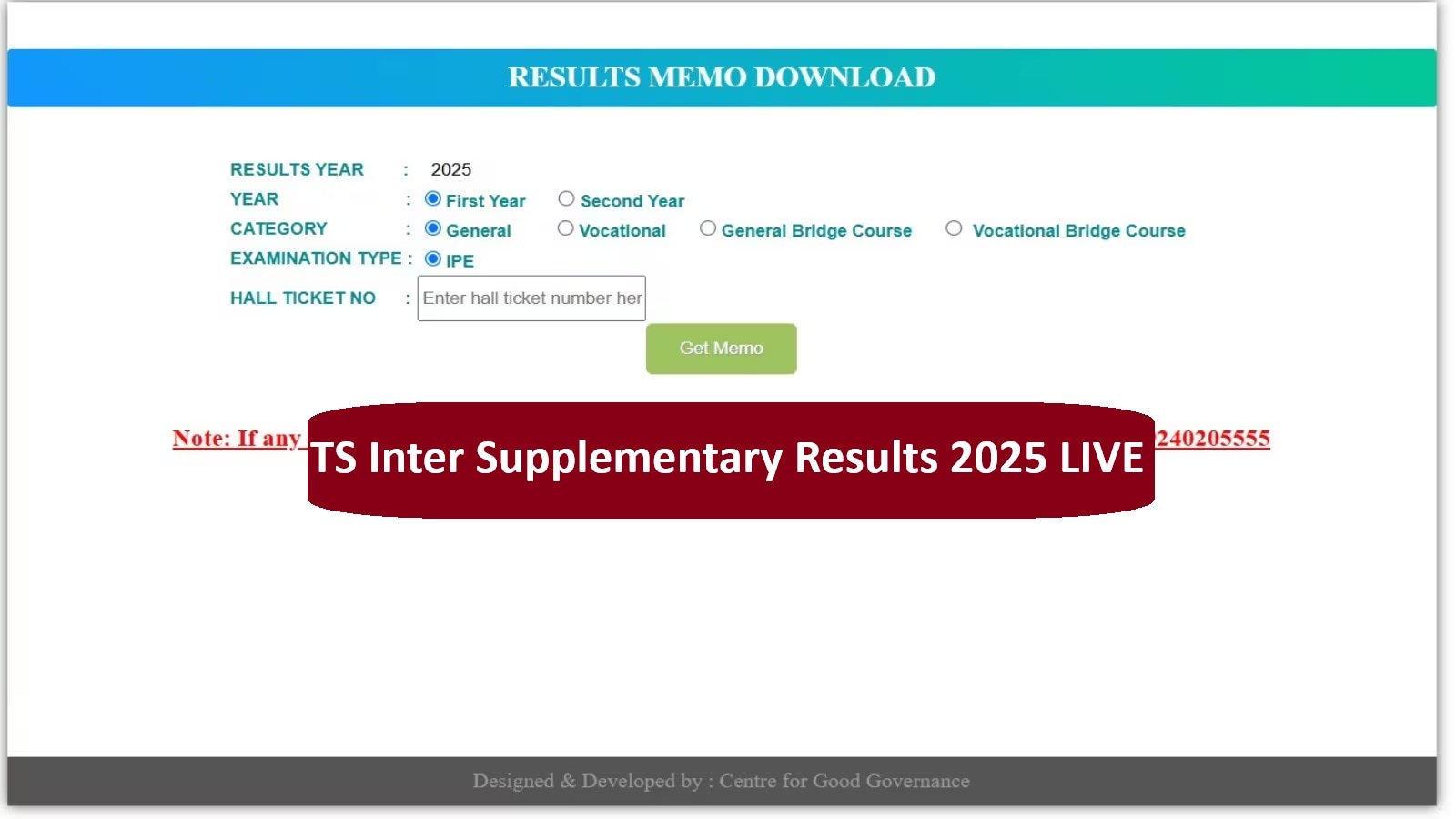 TS Inter Supplementary Results 2025, Tgbie.cgg.gov.in LIVE Updates: TGBIE Inter 1st, 2nd Year Results today at results.cgg.gov.in–steps to check