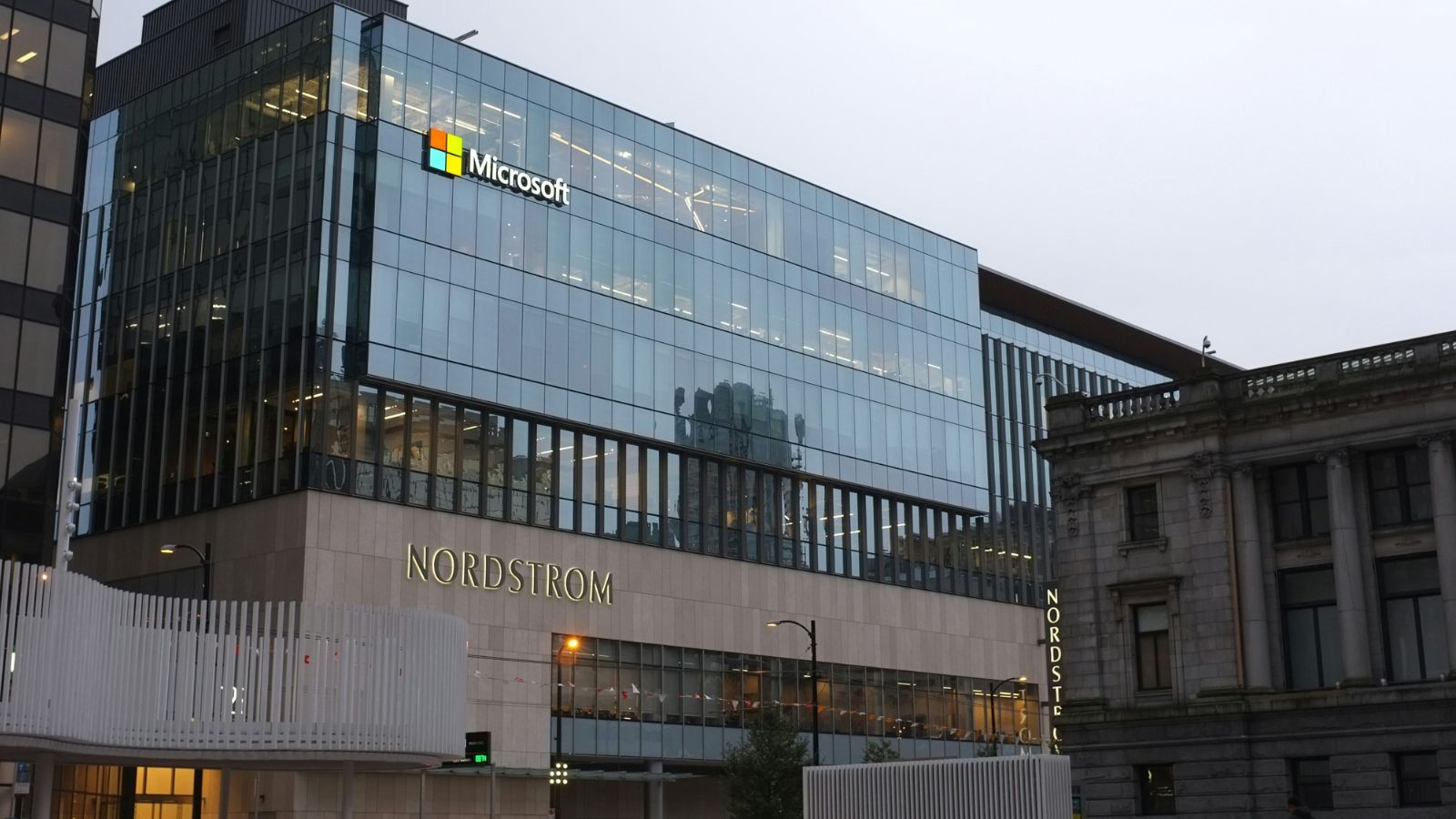 Microsoft building in Vancouver, BC, Canada.