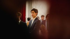 Alexandr Wang, who co-founded Scale AI in 2016, on Capitol Hill in Washington, Dec. 6, 2023.